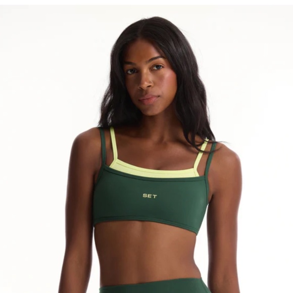 NWT Set Active Formcloud® Cloud Training Bra Agave Size XS - Picture 2 of 5